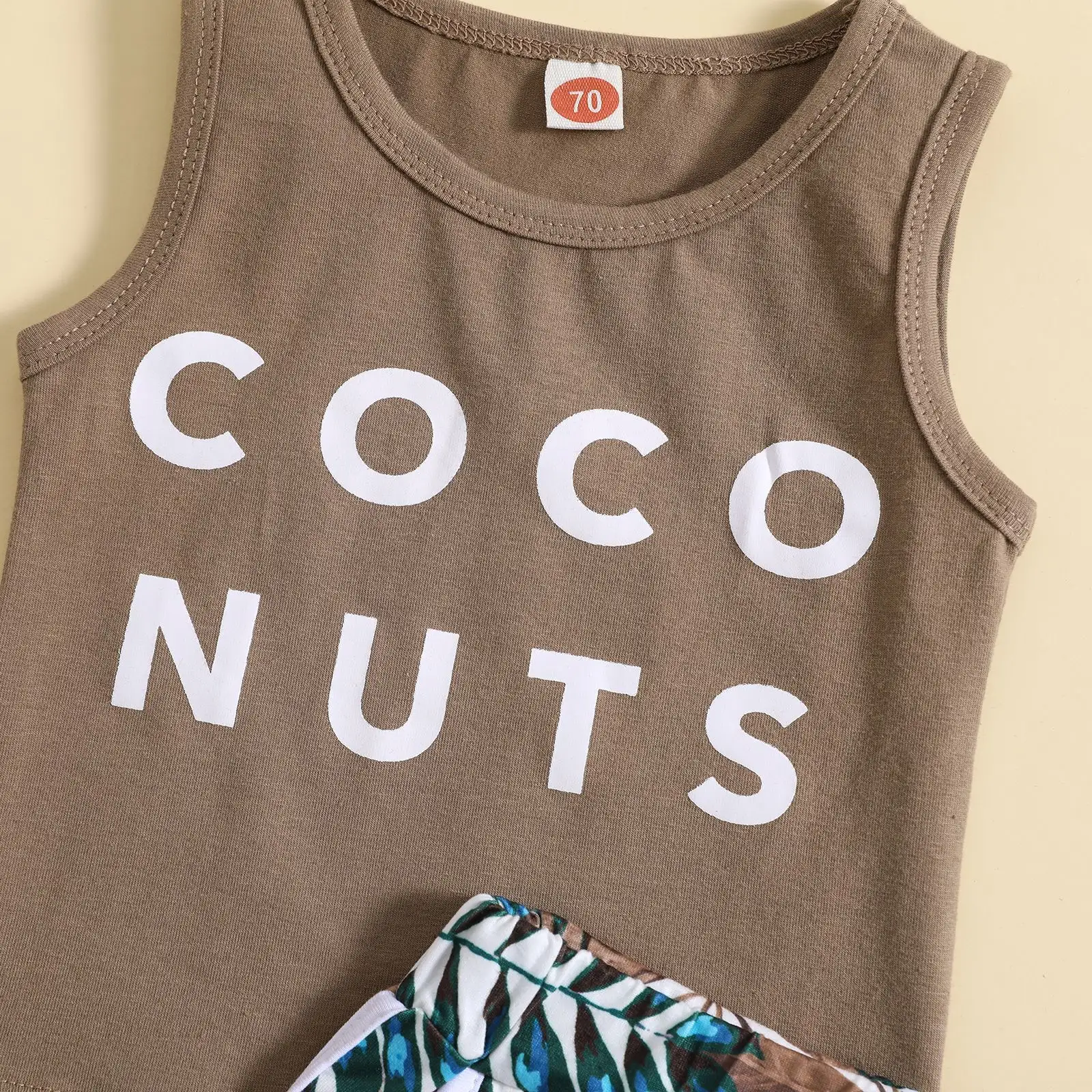 Children's Summer Clothing Casual Letter Print Short-sleeve Cartoon Shorts Suit