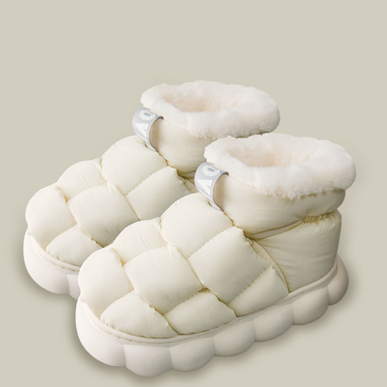 Thick Soled Plush Cotton Shoes For Indoor Use