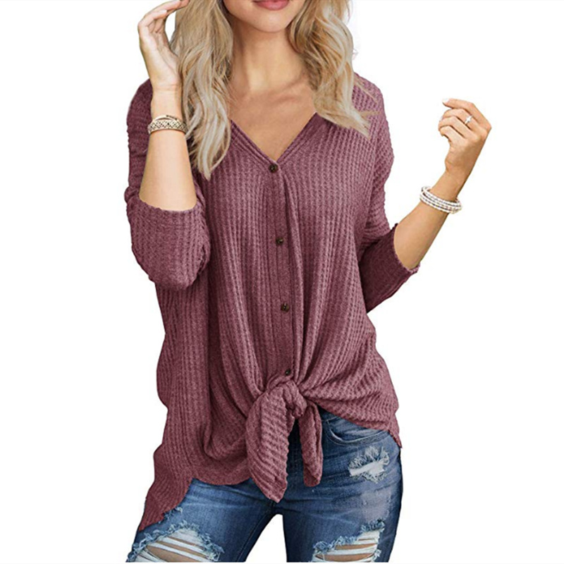 Long sleeve irregular cardigan T-shirt