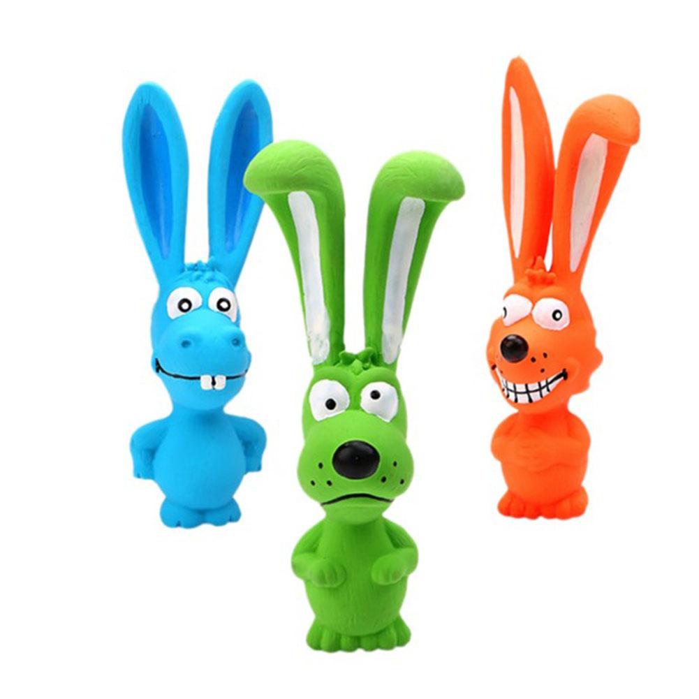 Cute rabbit dog vocal latex molars