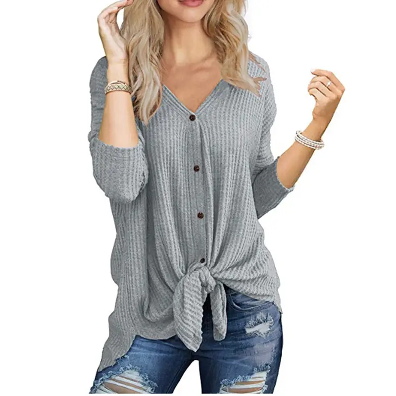 Long sleeve irregular cardigan T-shirt