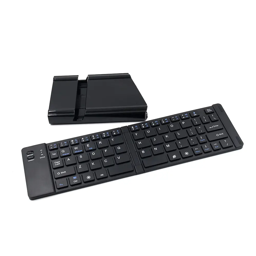 Folding Metal Bluetooth Foldable Keyboard Mini Wireless
