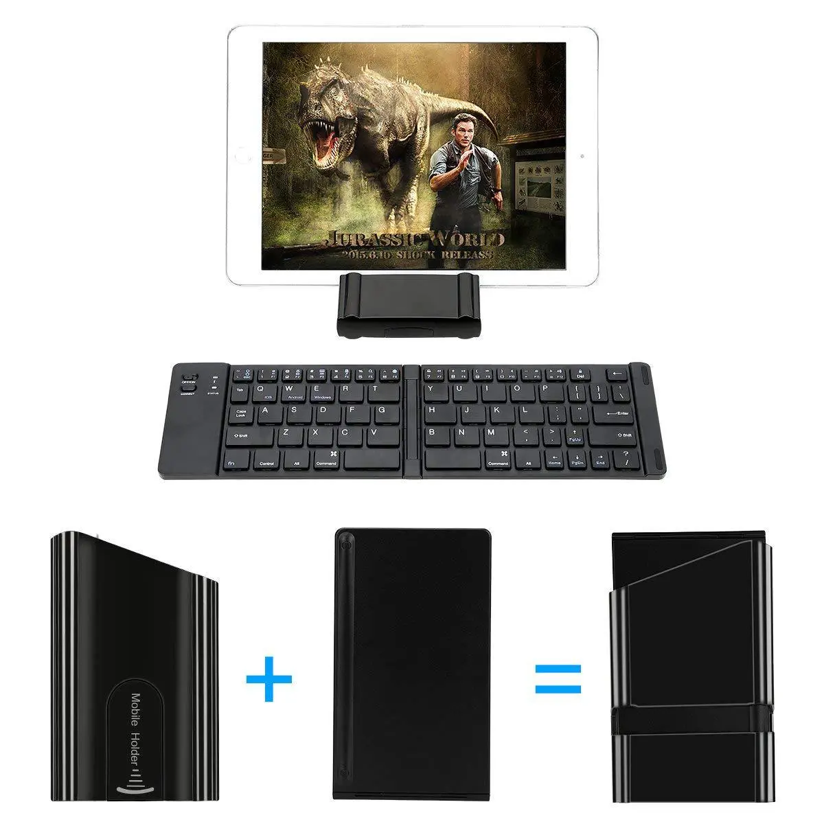 Folding Metal Bluetooth Foldable Keyboard Mini Bluetooth Wireless – image 3