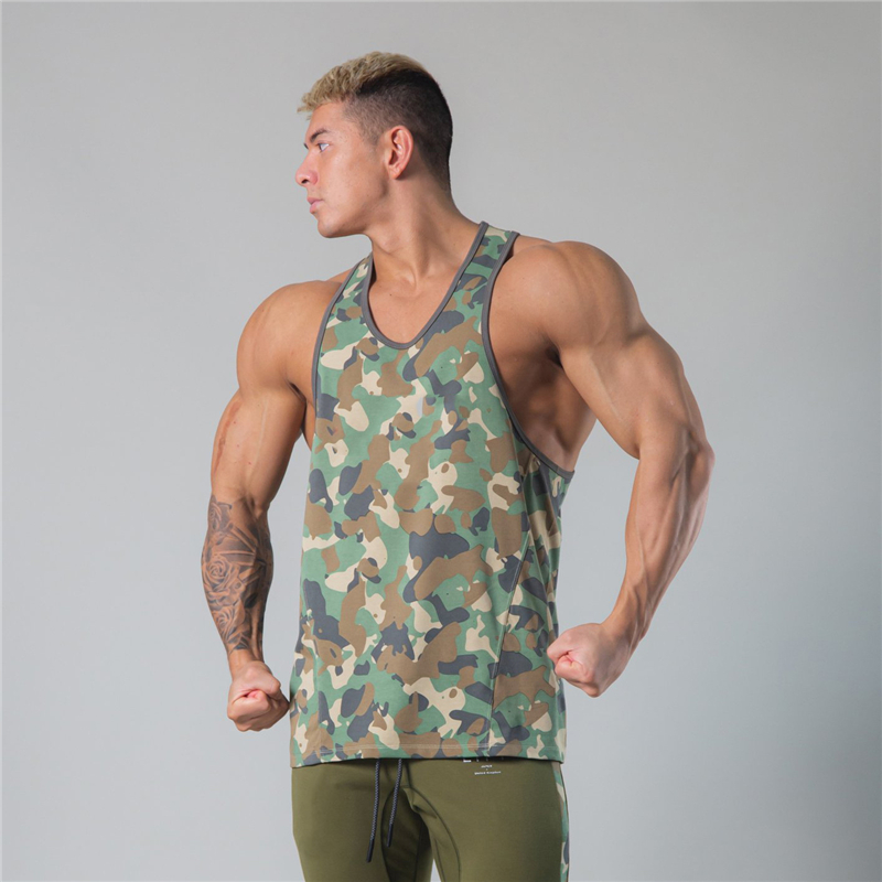 Title 1, Herren Sport Tanktop mit Farbkontrast, atmungsa...