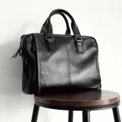 Men's briefcase - Black - View 1