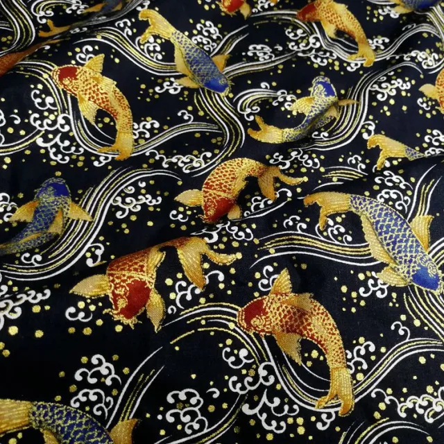 Japanese style and wind fabric Black - Shop at LoveMi