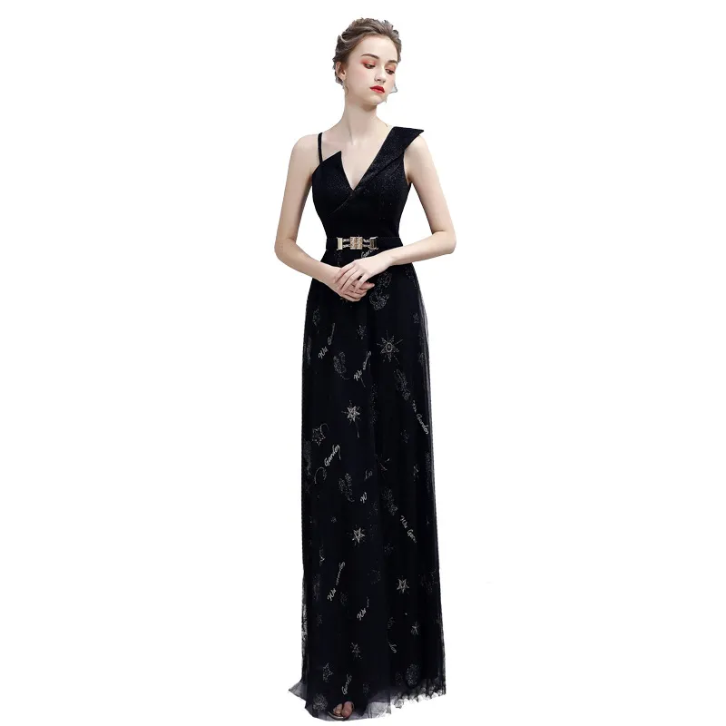 Evening dress, long dress, long skirt - Black