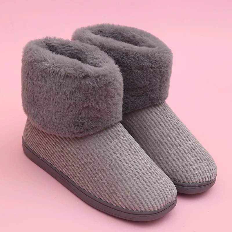 Plush snow boots - Gray