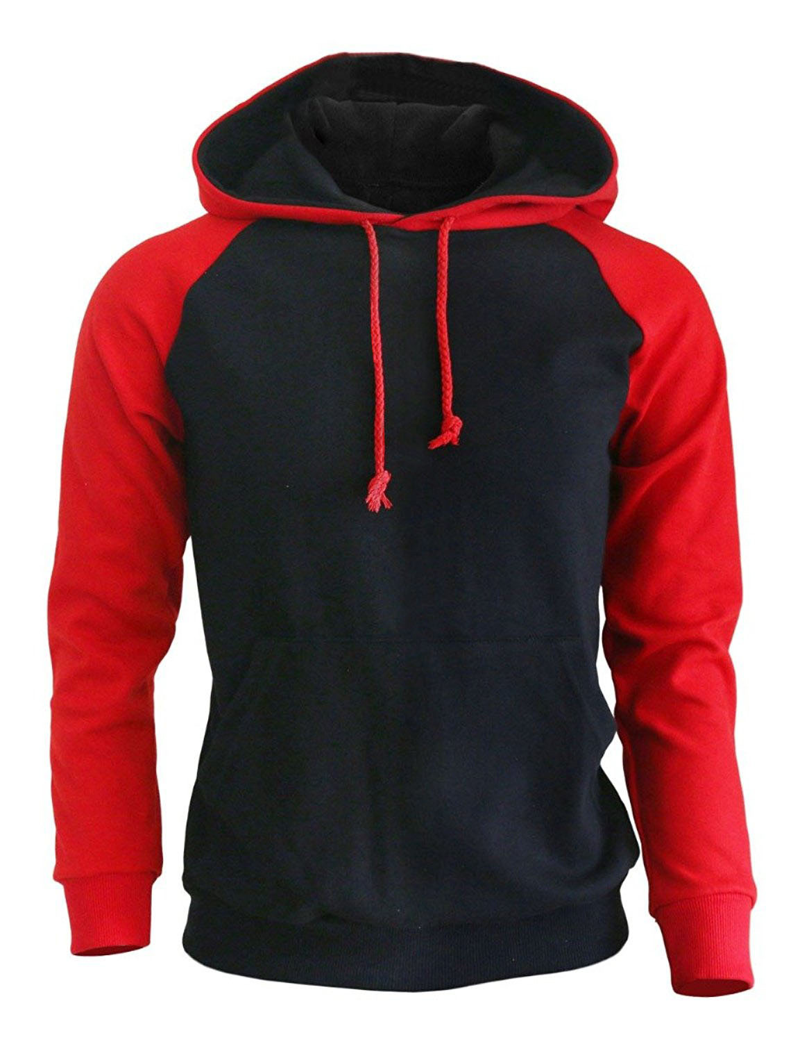 Plus velvet sweater sports men's raglan sleeve hoodie