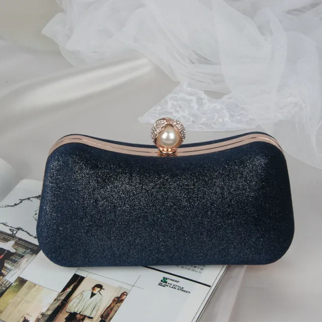 Velvet hot vintage lady handbag Blue - Shop at LoveMi