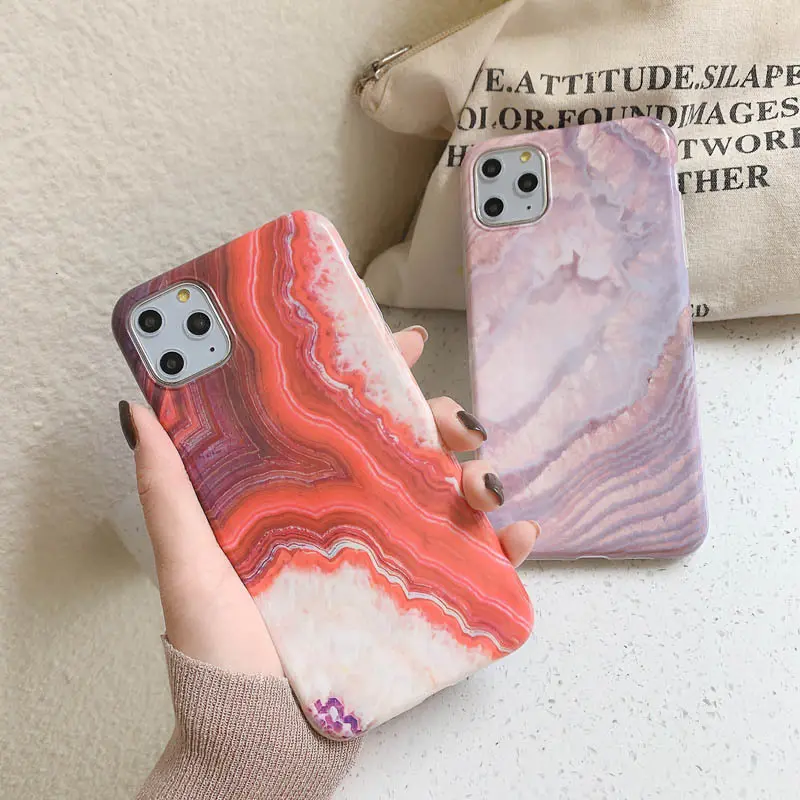 Marbled Mobile Phone Case Soft Shell