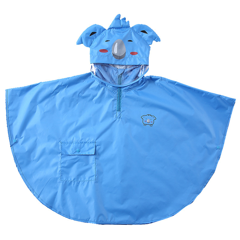 Split cloak poncho (Blue-L)