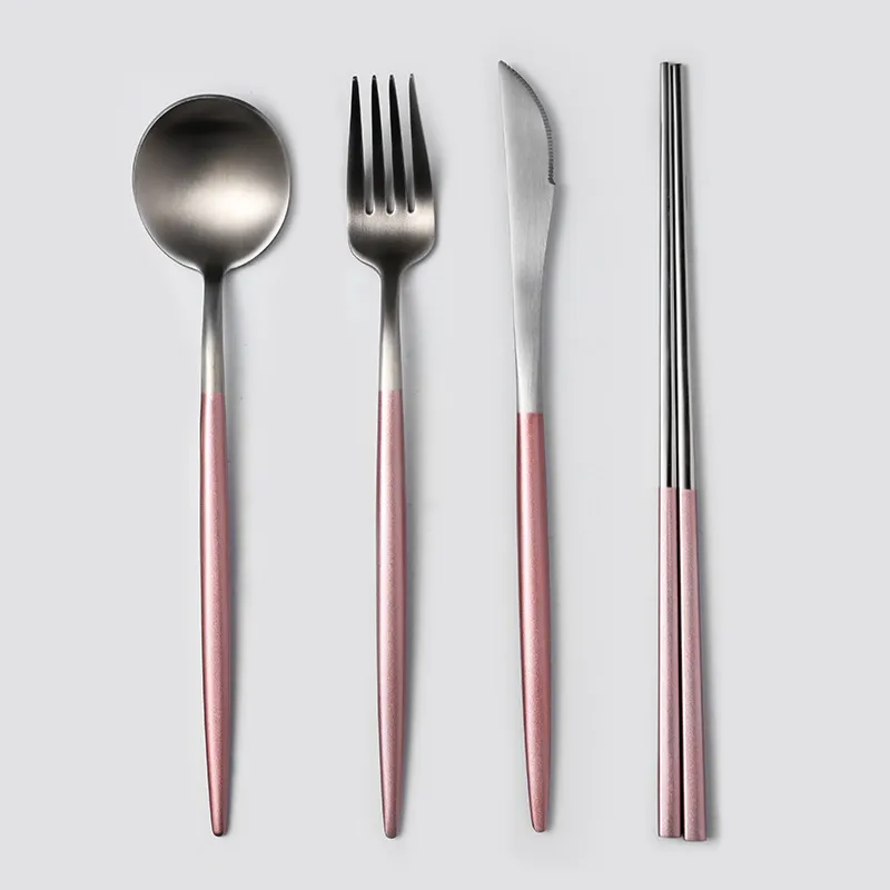 Cutlery spoon set - Powder Silver A