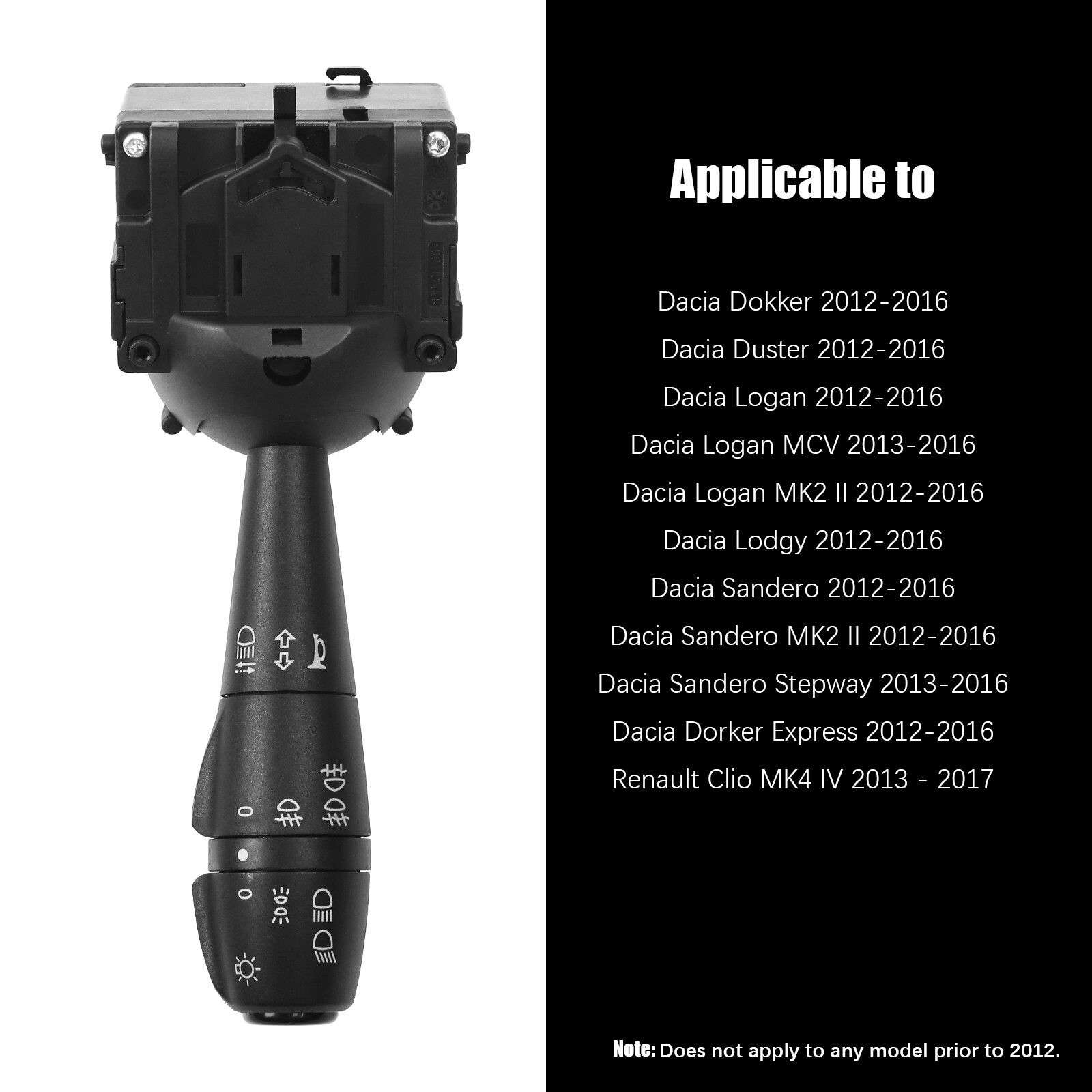 S Witch Indicator Light Stalk 8201167988 For Dacia Duster Sandero Logan II — image 11