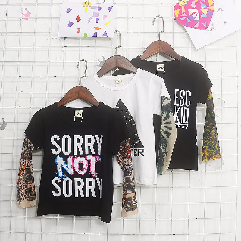 Tattoo Long Sleeve Stitching Top