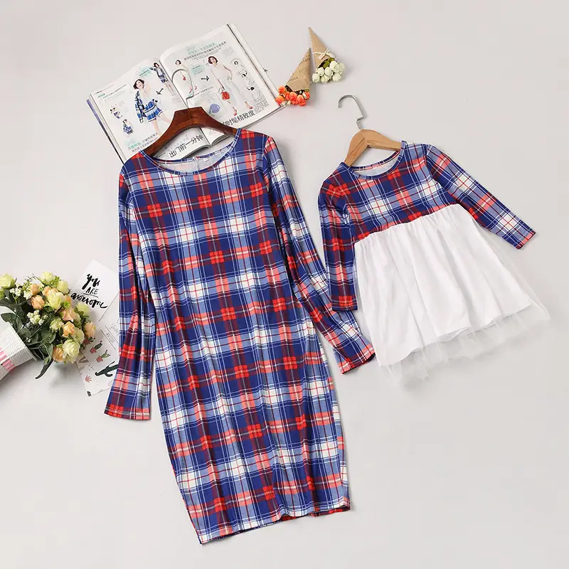 Checked children's suit