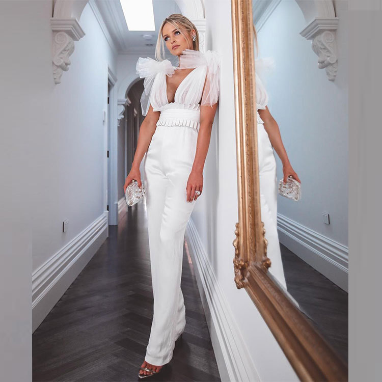 Party slim slimming jumpsuit dress