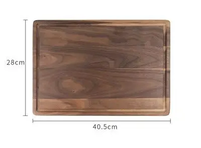 Black Walnut Wood Cutting Board Creative Whole Tray Fruit Chopping Cutting Board Wood Chopping Blocks For Kitchen - Rectangula L