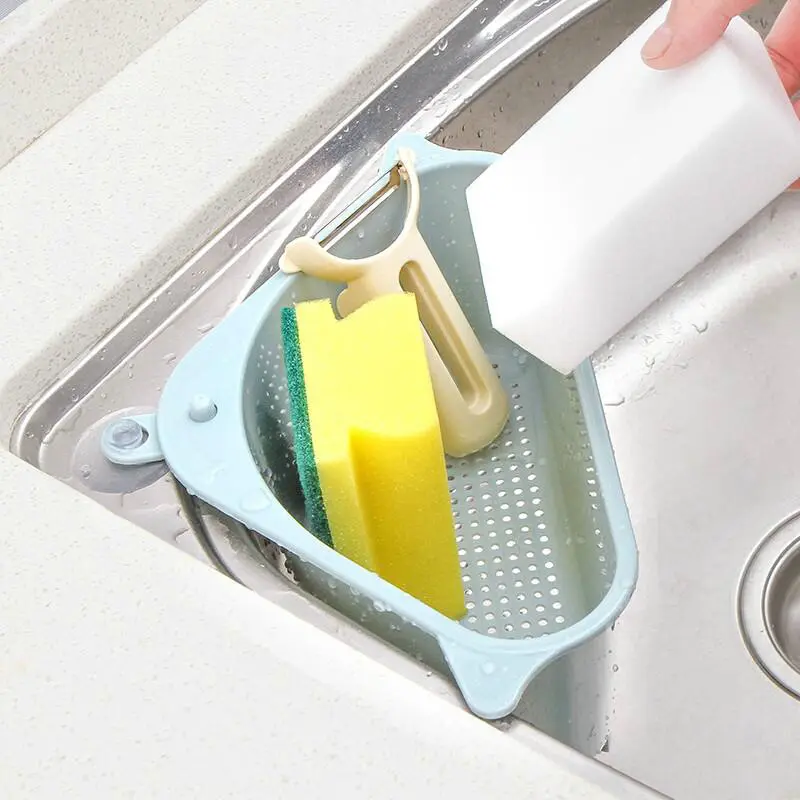 Kitchen Sink Multi-function Triangle Storage Rack Multi-purpose