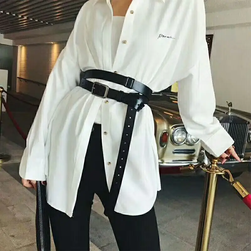 Soft Leather Suede Belt