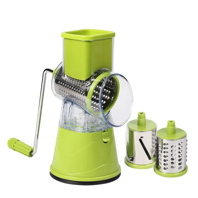 Multi function Drum Cutter Manual Stainless Steel Grating Green - Shop at LoveMi