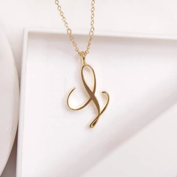 Words love necklace Golden L - Shop at LoveMi