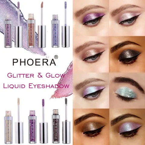 PHOERA Magnificent Metals Glitter and Glow Liquid Eyeshadow 12