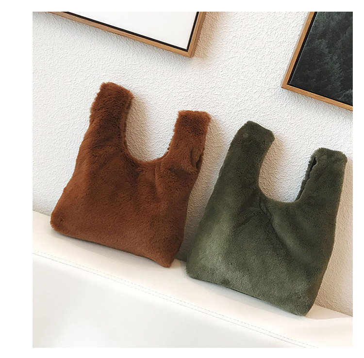 Vest plush bag plush handbag