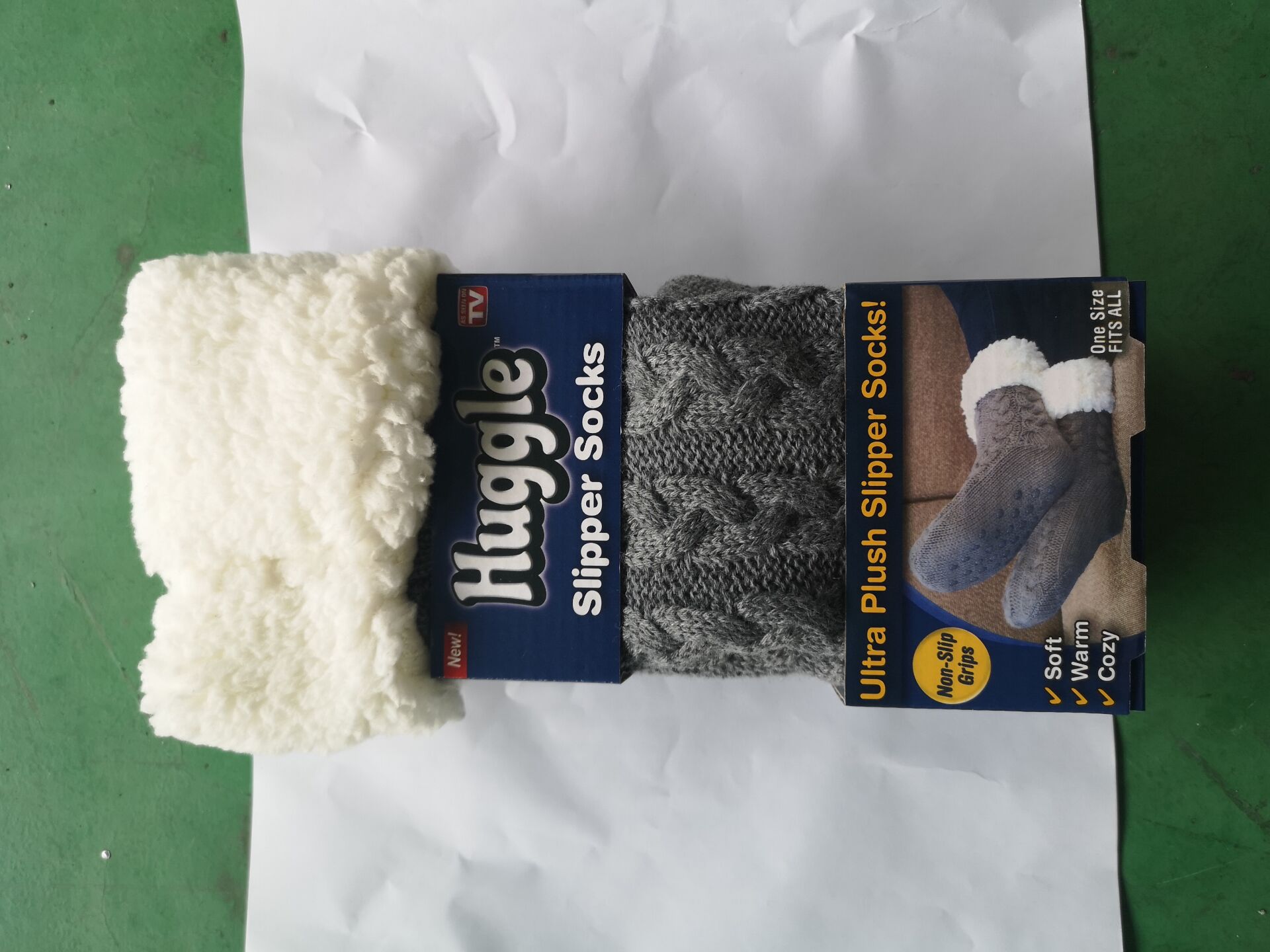 Non-slip padded lazy socks