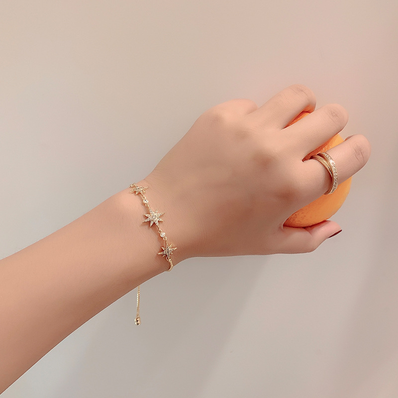 Six-pointed star bracelet