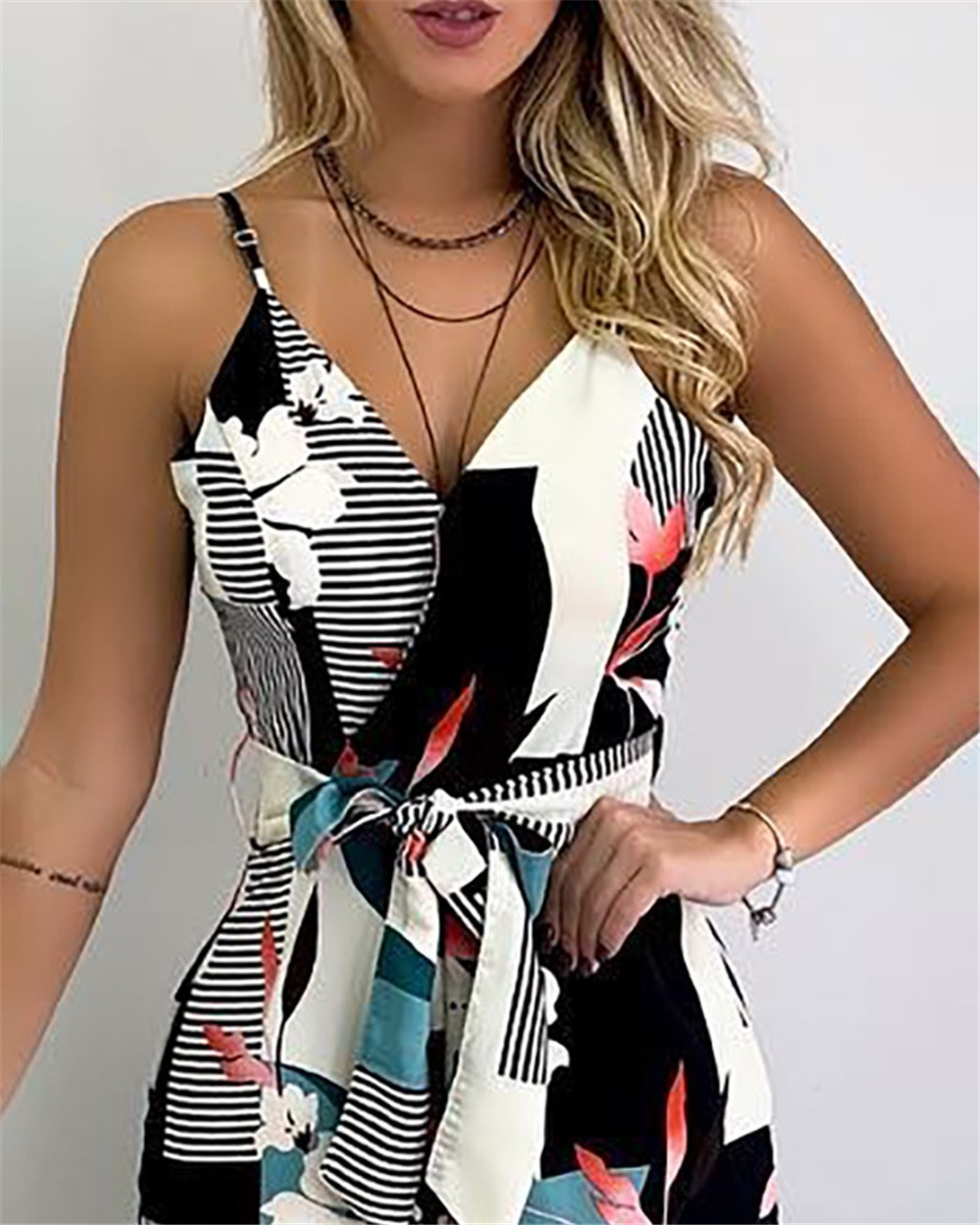Halter temperament wide leg jumpsuit