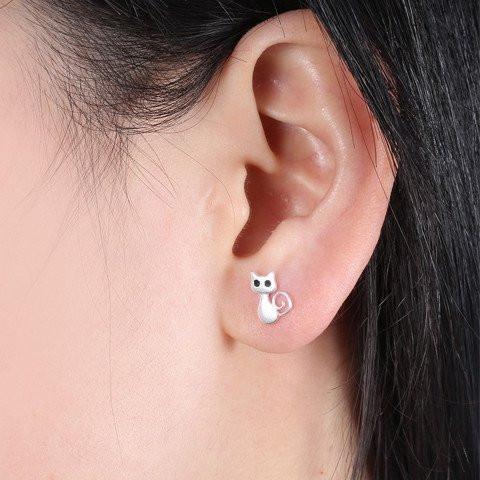 The cat earrings