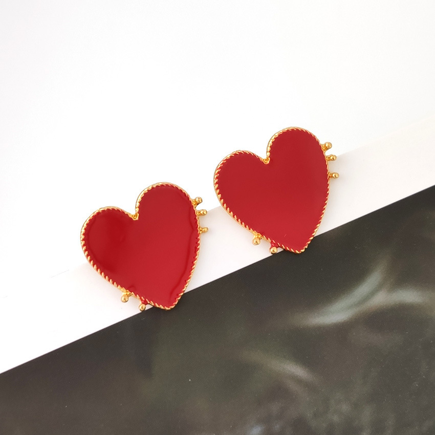 Acrylic Acetate Heart Earrings