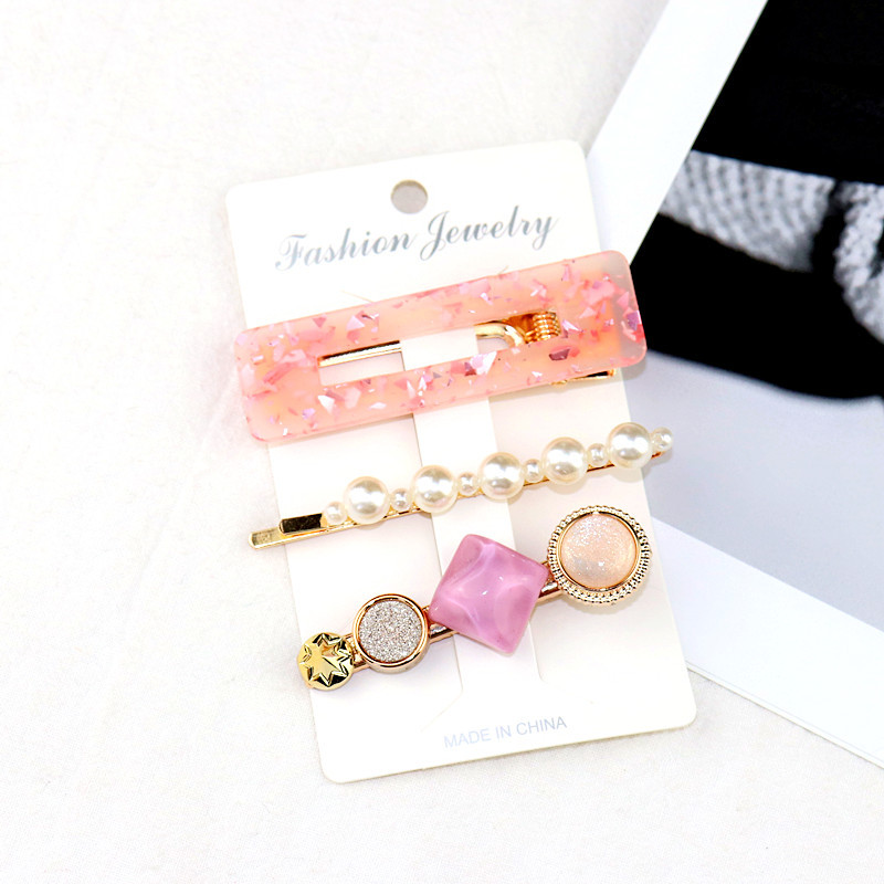 Vintage pearl hairpin headdress Pink Square - Shop at LoveMi