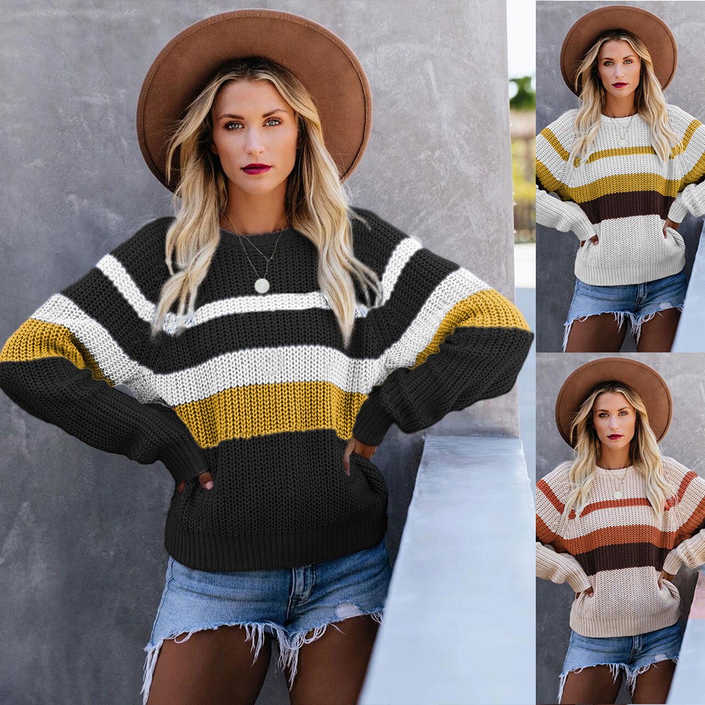 Loose stitching sweater