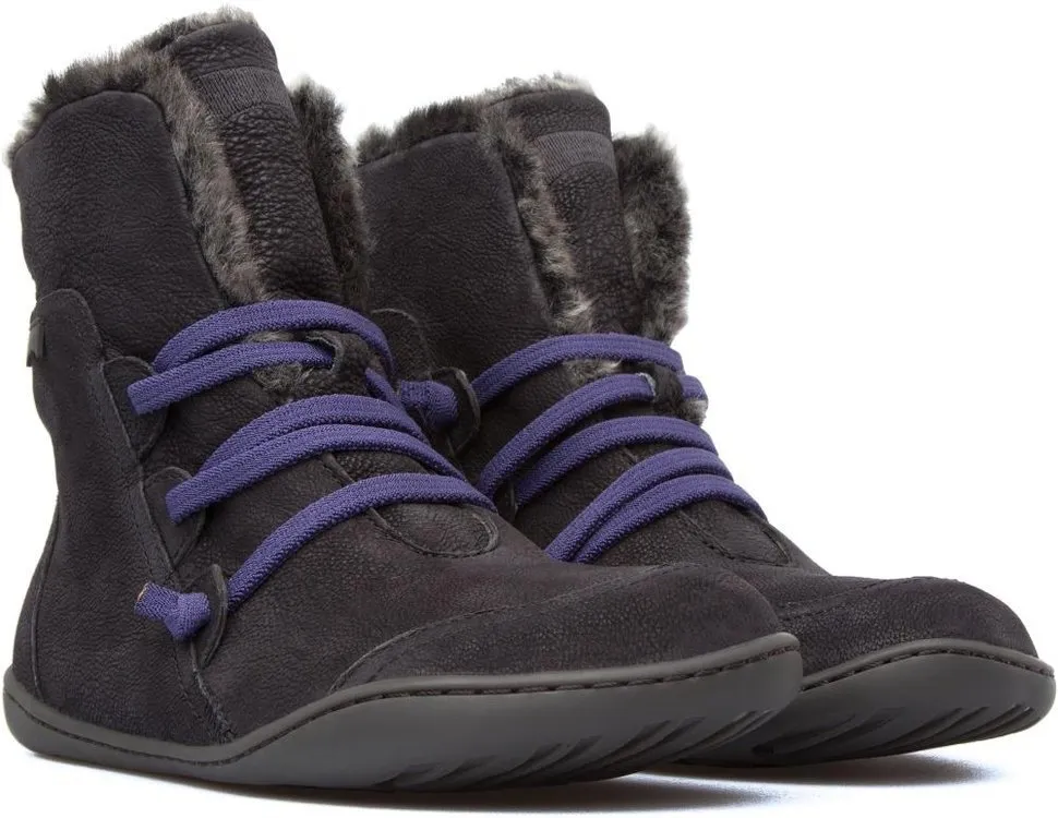 Strap low tube Martin boots - Grey