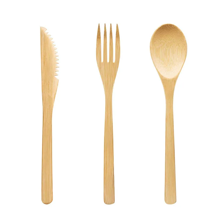Portable Travel Bamboo Cutlery Cutlery Stainless Steel Straw Chopsticks Cutlery Set – image 3