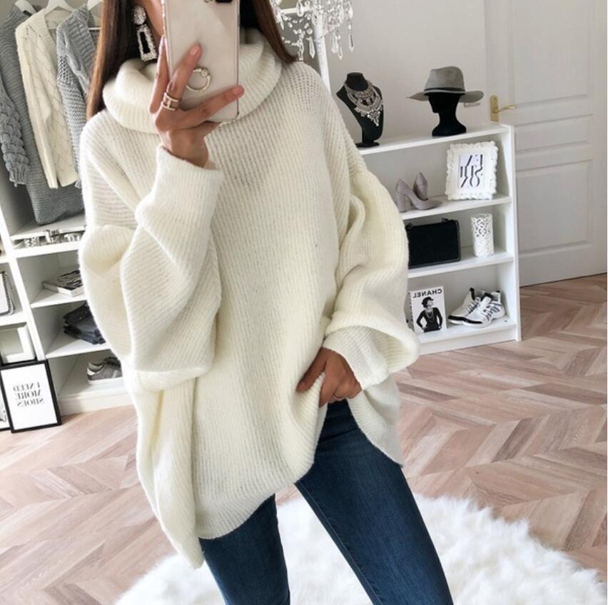 Solid color turtleneck top
