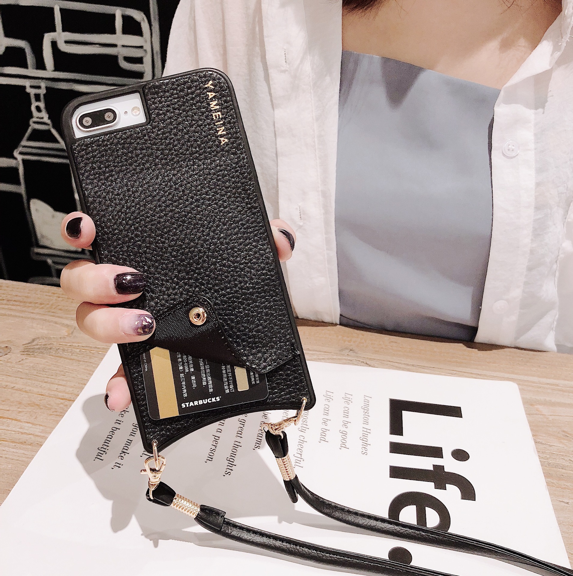 Compatible with Apple , Strap mobile phone case