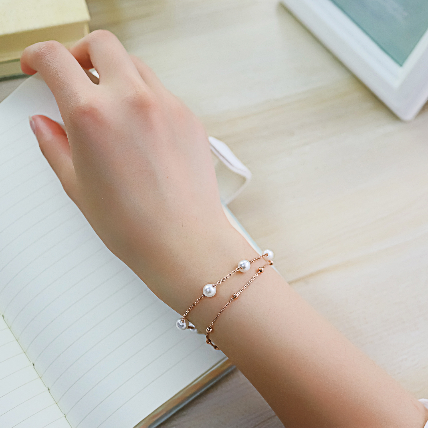 Titanium steel bracelet