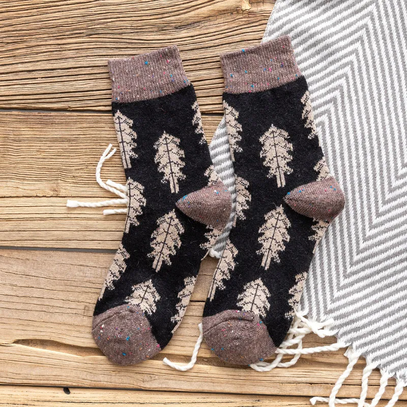 Christmas woolen socks - Black