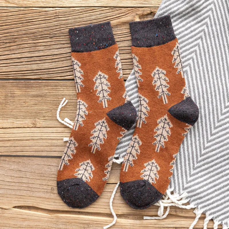 Christmas woolen socks - Orange