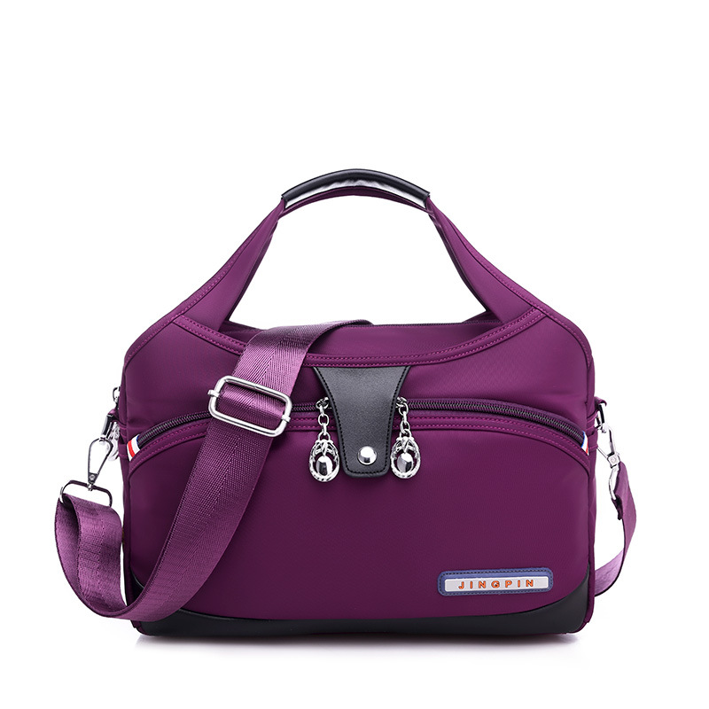 Nylon Women Messenger Bag Ladies Handbags Waterproof Female Shoulder Bag Designer Crossbody Bags For Teenager Girls Violet - Shop at LoveMi