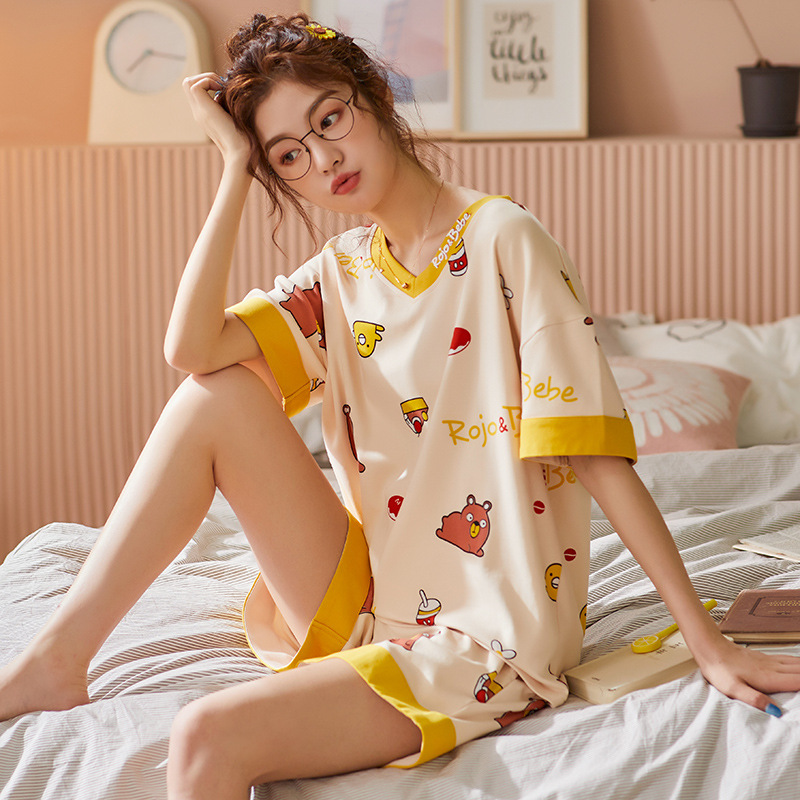 Title 6, Female summer pajamas two-piece suit