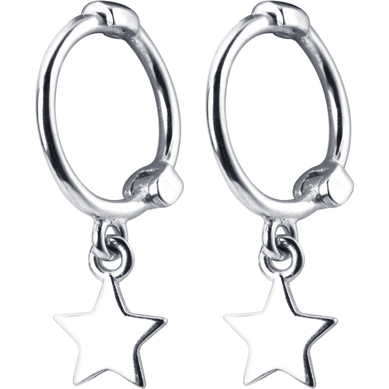 Pentagram ear ring star earrings