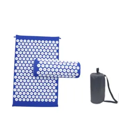 Acupuncture Massage Yoga Mat With Pillow - Blue 3Piece Suit - View 1