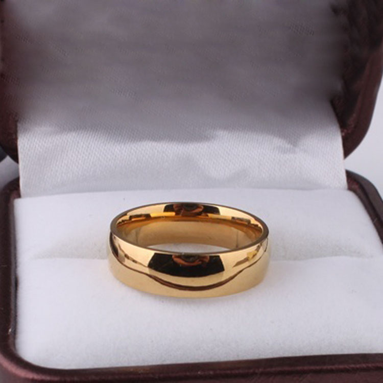 Smooth stainless steel ring