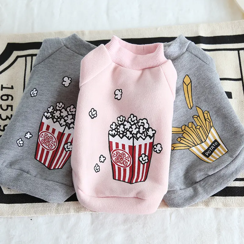 Popcorn chips Pet Dog Cat Clothes Winter