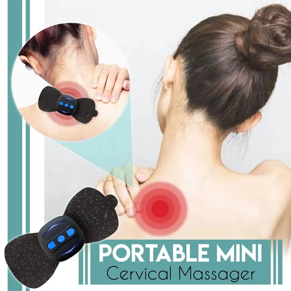 Portable Charging Massager Mini Massage Neck Stickers Cervical Vertebra Physiotherapy Instrument – image 2