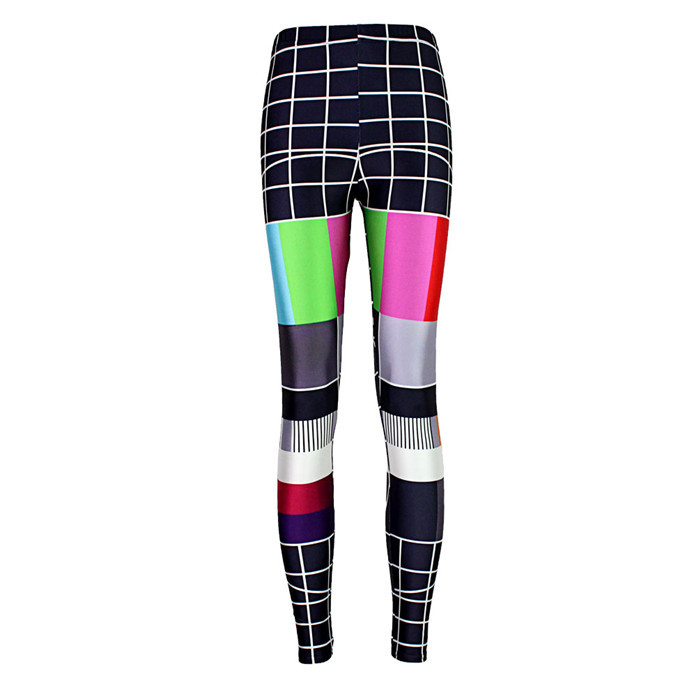 Black bottom plaid tight leggings Picture Color - Shop at LoveMi